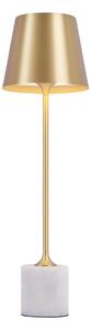 Modern bordslampa guld 37 cm inkl. LED dimbar IP54 uppladdningsbar - Topi