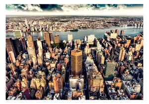 Fototapet Bird's Eye View Of New York 100x70 - Artgeist sp. z o. o