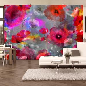 Fototapet Painted Poppies 150x105 - Artgeist sp. z o. o
