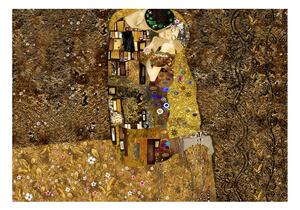 Fototapet Klimt Inspiration Golden Kiss 350x245 - Artgeist sp. z o. o