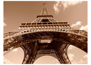 Fototapet Eiffeltornet Sepia 250x193 - Artgeist sp. z o. o