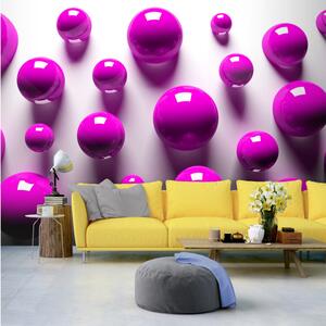 Fototapet Purple Balls 100x70 - Artgeist sp. z o. o