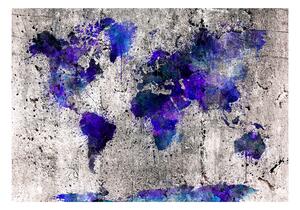 Fototapet World Map Ink Blots 100x70 - Artgeist sp. z o. o