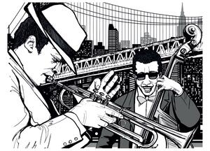 Fototapet New York Music Jazz 250x193 - Artgeist sp. z o. o