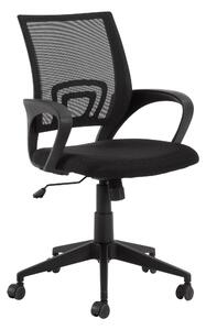 Skrivbordsstol EBOR svart stomme/svart tyg