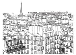 Fototapet Parisian S Sketchbook 200x154 - Artgeist sp. z o. o