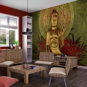 Fototapet Golden Buddha 200x154 - Artgeist sp. z o. o