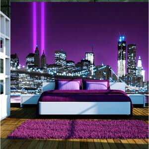 Fototapet Luminous Manhattan 100x70 - Artgeist sp. z o. o