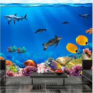 Fototapet Underwater Kingdom 100x70 - Artgeist sp. z o. o