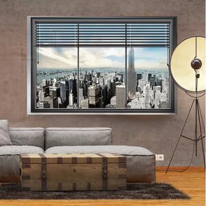 Fototapet New York Window 100x70 - Artgeist sp. z o. o