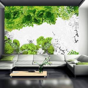 Fototapet Colors Of Spring Green 100x70 - Artgeist sp. z o. o