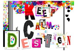 Fototapet Keep Calm And Design 200x140 - Artgeist sp. z o. o