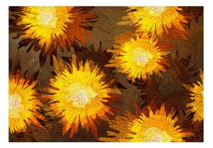 Fototapet Sunflower Dance 100x70 - Artgeist sp. z o. o