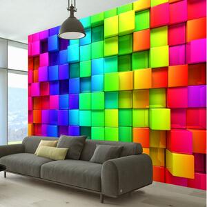 Fototapet Colourful Cubes 100x70 - Artgeist sp. z o. o