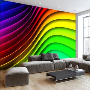 Fototapet Rainbow Waves 100x70 - Artgeist sp. z o. o