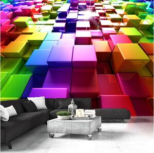 Fototapet Colored Cubes 100x70 - Artgeist sp. z o. o