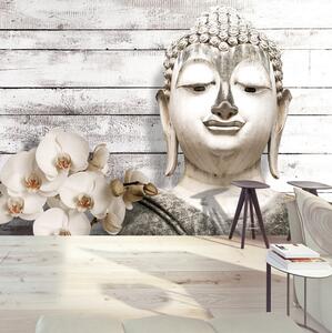 Fototapet Smiling Buddha 100x70 - Artgeist sp. z o. o