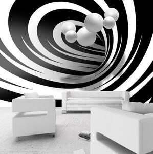 Fototapet Twisted In Black & White 100x70 - Artgeist sp. z o. o