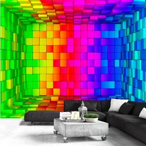 Fototapet Rainbow Cube 100x70 - Artgeist sp. z o. o