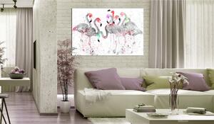 Tavla Flamingoes Dance 90x60 - Artgeist sp. z o. o