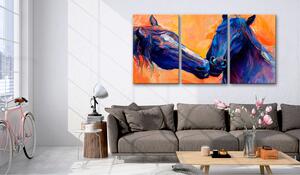 Tavla Blue Horses 120x60 - Artgeist sp. z o. o