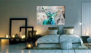 Tavla Green Deer 90x60 - Artgeist sp. z o. o
