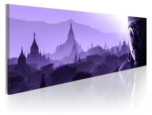 Tavla Purple Zen 150x50 - Artgeist sp. z o. o