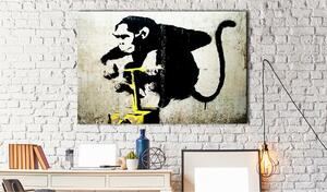 Tavla Monkey Detonator by Banksy 120x80 - Artgeist sp. z o. o