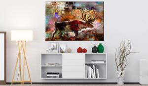 Tavla Colourful Caribou 90x60 - Artgeist sp. z o. o