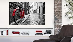 Tavla Vintage Red Bike 60x40 - Artgeist sp. z o. o