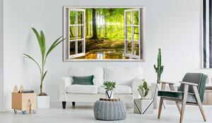 Tavla Window: View on Forest 90x60 - Artgeist sp. z o. o