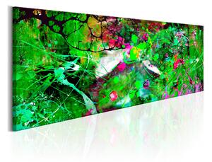 Tavla Green Fantasy 150X50 Grön\|Flerfärgad Abstrakt - Artgeist sp. z o. o
