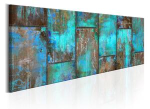 Tavla Metal Mosaic Blue 150X50 Flerfärgad\|Blå - Artgeist sp. z o. o