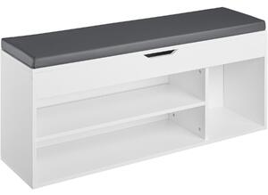 TecTake GmbH 403623 skobänk med förvaring natalya - vit