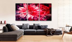 Tavla Crimson Flowers 60x30 - Artgeist sp. z o. o