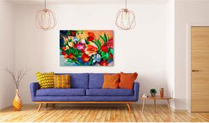 Tavla Art of Colours: Tulips 90x60 - Artgeist sp. z o. o
