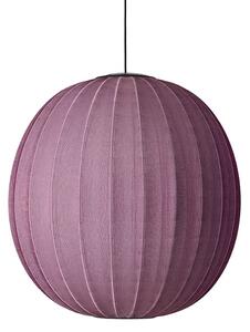 Made by Hand - Knit-Wit Ø75 Round Pendant LED - Hängande lampa - Burgundy - Ø75 x H69 cm