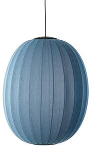 Made by Hand - Knit-Wit Ø65 High Oval Pendant LED - Hängande lampa - Blue Stone - Ø65 x H89 cm