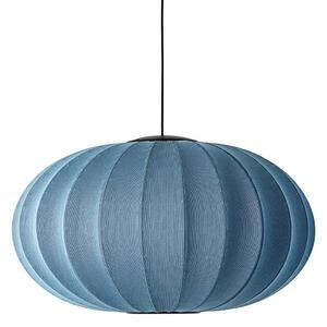 Made by Hand - Knit-Wit Ø76 Oval Pendant LED - Hängande lampa - Blue Stone - Ø76 x H45 cm
