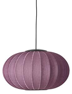 Made by Hand - Knit-Wit Ø57 Oval Pendant LED - Hängande lampa - Burgundy - Ø57 x H35 cm