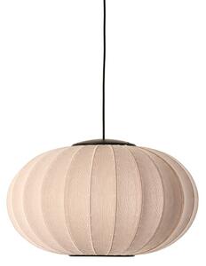 Made by Hand - Knit-Wit Ø57 Oval Pendant LED - Hängande lampa - Sand Stone - Ø57 x H35 cm