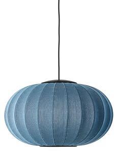 Made by Hand - Knit-Wit Ø57 Oval Pendant LED - Hängande lampa - Blue Stone - Ø57 x H35 cm
