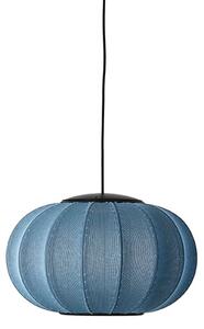 Made by Hand - Knit-Wit Ø45 Oval Pendant LED - Hängande lampa - Blue Stone - Ø45 x H31 cm
