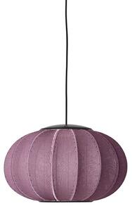 Made by Hand - Knit-Wit Ø45 Oval Pendant LED - Hängande lampa - Burgundy - Ø45 x H31 cm
