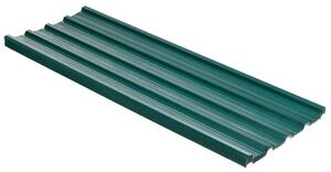 Förpackning om 12 trapetsformad plåt 129 x 45 cm 7 m² galvaniserad takplåt 0,25 mm väderbeständig profilplåt galvaniserad stålta