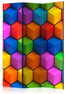Rumsavdelare - Rainbow Geometry 135x172 - Artgeist sp. z o. o