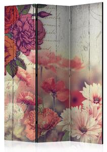 Rumsavdelare - Vintage Flowers 135x172 - Artgeist sp. z o. o
