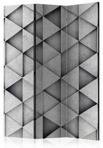 Rumsavdelare - Grey Triangles 135x172 - Artgeist sp. z o. o