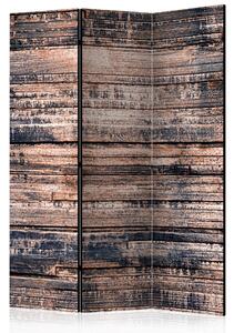 Rumsavdelare - Burnt Boards 135x172 - Artgeist sp. z o. o