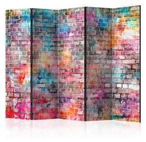 Rumsavdelare - Colourful Brick II 225x172 - Artgeist sp. z o. o